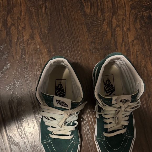 Vans Forest Green High-Tops with White Details - Picture 5 of 12